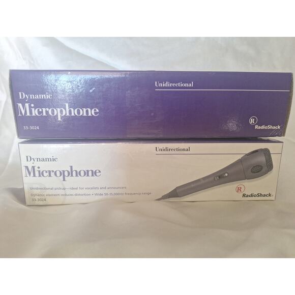 RadioShack Dynamic Microphone 33-3024 Unidirectional Mint in Box - Picture 3 of 8